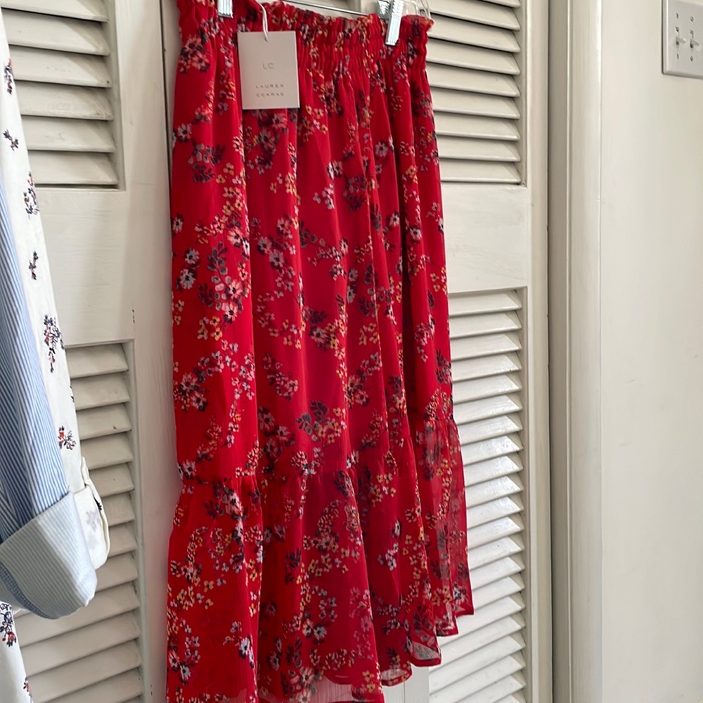 New LORAN CONRAD floral skirt